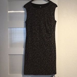 Loft Sleeveless Leopard Print Dress - image 1